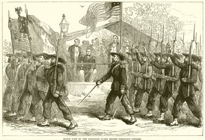 Marzec przeszłość Gwardii Garibaldi przed prezydentem Lincolnem autorstwa English School
