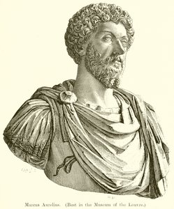Marek Aureliusz. (Popiersie w Muzeum Luwru)