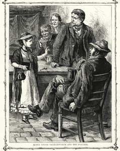 Maria Louisa Charlesworth i kłusownik (grafika) autorstwa English School