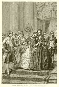Maria Antonina żegna się z matką autorstwa English School