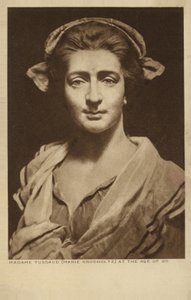 Marie Tussaud, francuska artystka i rzeźbiarka w wosku (litografia) autorstwa English School