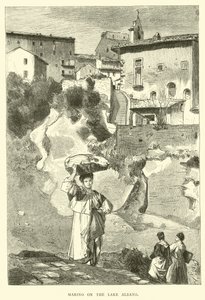 Marino nad jeziorem Albano autorstwa English School