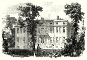 Marlborough House, rezydencja księcia Walii (grawerowanie) autorstwa English School