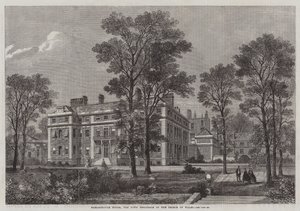 Marlborough House, miejska rezydencja księcia Walii (rycina) autorstwa English School