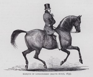 Marquis of Londonderry (grawerowanie) autorstwa English School