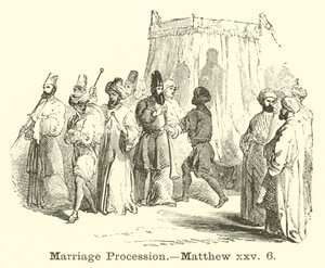 Procesja Małżeńska, Mateusz, xxv, 6 autorstwa English School