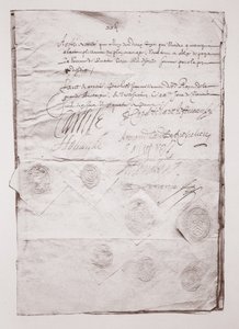 Umowa małżeńska Karola I autorstwa English School