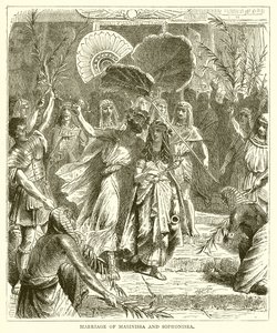 Małżeństwo Masynissa i Sophonisba autorstwa English School