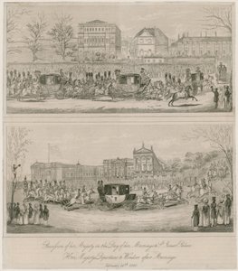Ślub królowej Wiktorii i księcia Alberta, 10 lutego 1840 r autorstwa English School