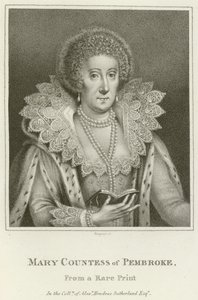 Mary, hrabina Pembroke (rycina) autorstwa English School