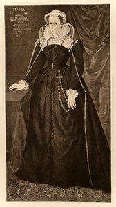 Mary Queen of Scots (1542-1587), z Jakuba I i VI, wydrukowane przez Manzi Joyant & Co. Paris, 1904 (kolotyp) autorstwa English School