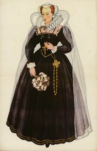 Mary Queen of Scots (kolor lito) autorstwa English School