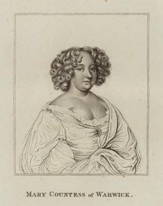 Mary Rich, hrabina Warwick (grawerowanie) autorstwa English School