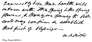 Mary Russel Mitford autorstwa English School