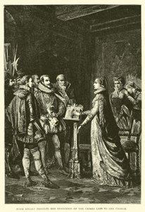Mary Stuart twierdzi, że jest niewinna zbrodni postawionych jej za zarzuty autorstwa English School