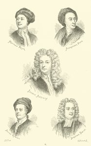 Matthew Prior, Alexander Pope, Joseph Addison, Allan Ramsay, Jonathan Swift autorstwa English School