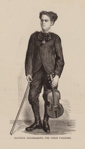 Maurice Dengremont, Dziecięcy skrzypek (rycina) autorstwa English School