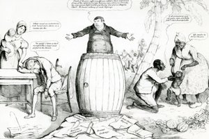 McLeans Monthly Sheet of Caricatures or the Looking Glass, wyd. Thomas McLean, druk Robert Seymour, 1832 autorstwa English School