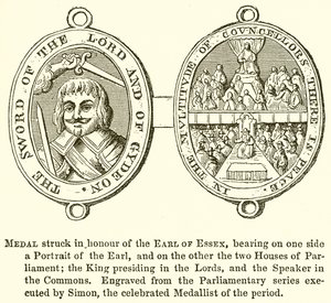 Medal wybity na cześć hrabiego Essex