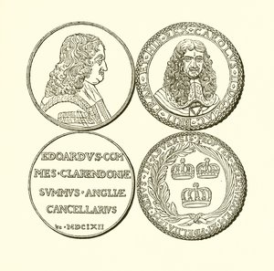 Medal Clarendona i Medal upamiętniający Restaurację autorstwa English School
