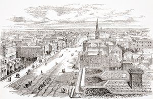 Melbourne, Australia, z The Gallery of Geography autorstwa ks. Thomasa Milnera, opublikowane ok. 1880 r. autorstwa English School