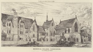 Memorial College, Cuddesdon (grawerowanie) autorstwa English School