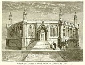 Pomnik ofiar buntu indyjskiego w Cawnpore, 1857 autorstwa English School