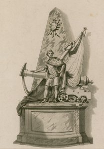 Pomnik admirała Holmesa, Westminster Abbey, Londyn autorstwa English School