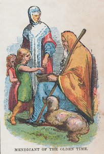 Żebraczka dawnych czasów. autorstwa English School
