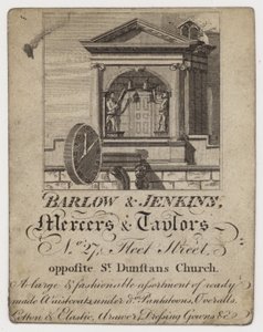 Mercer and Tailor, Barlow & Jenkins, karta handlowa autorstwa English School