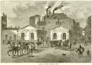 Browar panów Meuxs, 1830 autorstwa English School