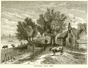 Millbank, około 1800 autorstwa English School