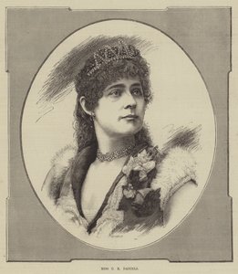 panna CE Daniels (grawerowanie) autorstwa English School