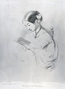 Panna Florence Nightingale (1820-1910) 1854 autorstwa English School