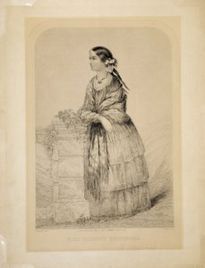 Miss Florence Nightingale: The Soldiers Friend autorstwa Elstona, grawerowane przez T.H. Ellis, wyd. Ellis, 51 Jewin Street, City of London, 1 maja 1856 autorstwa English School