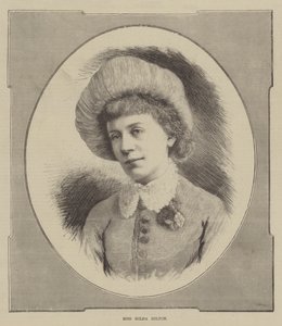 Panna Hilda Hilton (grawerunek) autorstwa English School
