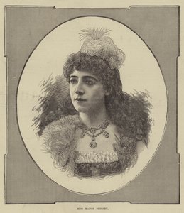 Panna Madge Shirley (Grawerowanie) autorstwa English School