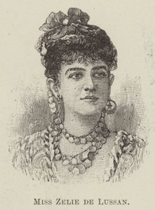 Panna Zelia de Lussan (grafika) autorstwa English School