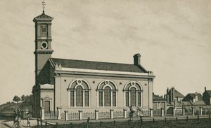 Mission Hall, Dovercourt (litografia) autorstwa English School