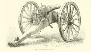 Mitrailleuse, widok z tyłu, sierpień 1870 autorstwa English School
