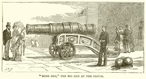 Mons Meg, wielki pistolet na zamku autorstwa English School