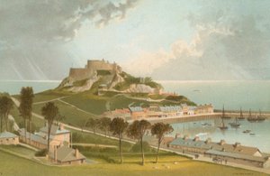 Zamek Mont Orgueil — Jersey autorstwa English School
