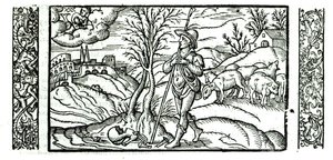 Miesiąc styczeń z kalendarza pasterskiego, 1579 autorstwa English School