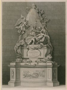 Pomnik generała majora Jamesa Wolfe .a autorstwa English School