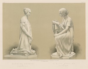 Poranna modlitwa Vincenzo Vela; Dziewczyna czytająca, Pietro Magni autorstwa English School