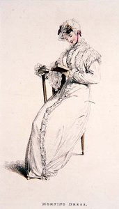Suknia poranna, wrzesień 1811, z "Repozytorium sztuki" Ackermanna autorstwa English School