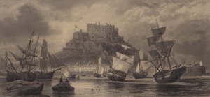 Zamek Mont Orgueil, Jersey autorstwa English School