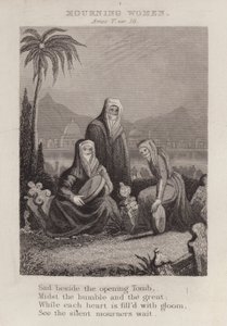 Żałoba kobiety, Amos V, wer. 16 (rycina) autorstwa English School