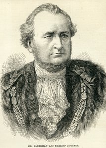 Pan Alderman i szeryf Nottage z The Illustrated London News, 10 listopada 1877 r. autorstwa English School