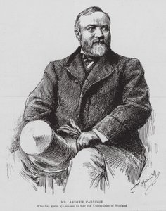 Andrew Carnegie (litografia) autorstwa English School